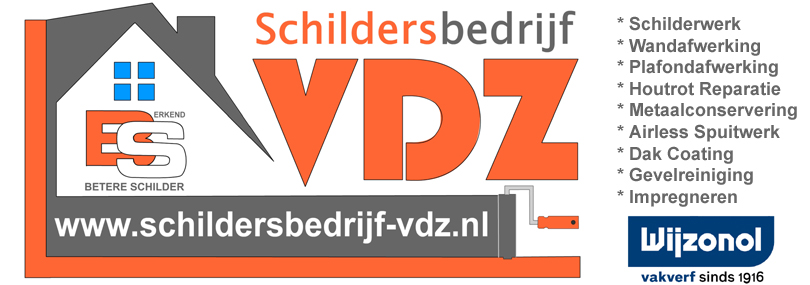 banner schildersbedrijf VDZ Bolsward de Stucadoor voor betaalbaar stucwerk